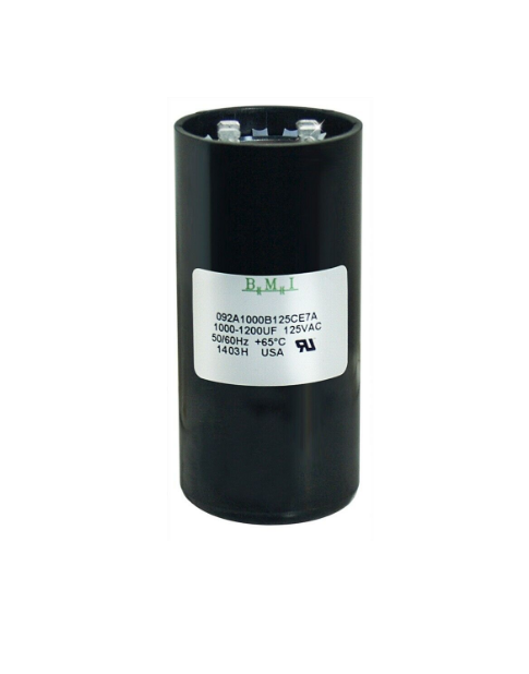 BMI 1000-1200uF Starting Capacitor rated at 25VAC for reliable electrical performance
