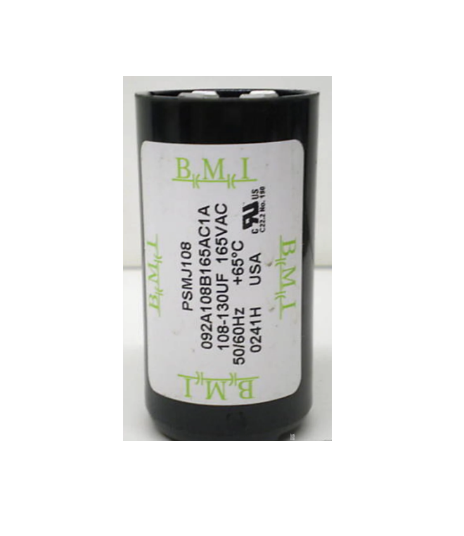 BMI 108-130MFD Motor Start Capacitor with 165VAC rating for electrical circuits