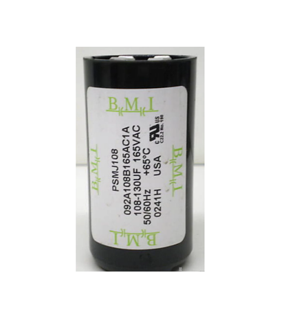 BMI 108-130MFD Motor Start Capacitor with 165VAC rating for electrical circuits