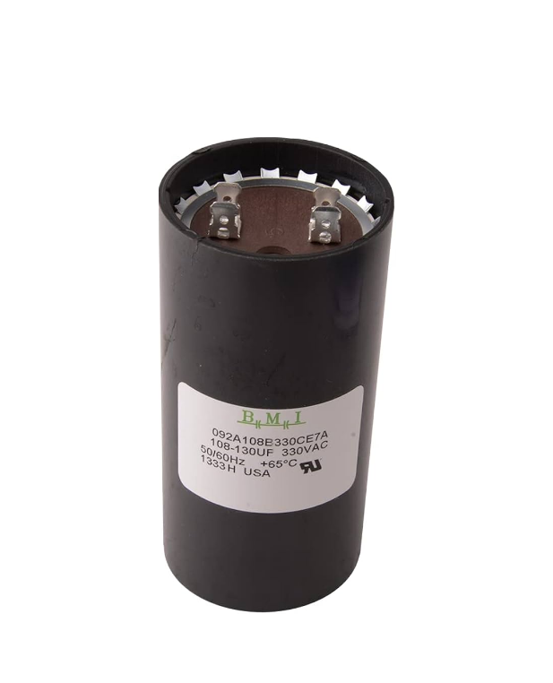 BMI 108-130MFD Motor Start Capacitor with 330VAC Rating and Durable Construction