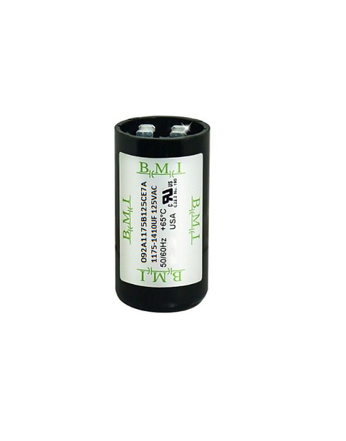 BMI 1175-1410uF Motor Capacitor 125V AC for reliable electrical performance and motor efficiency