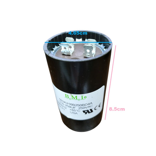 BMI 216-259MFD AC capacitor 250V featuring a durable design for reliable electrical performance