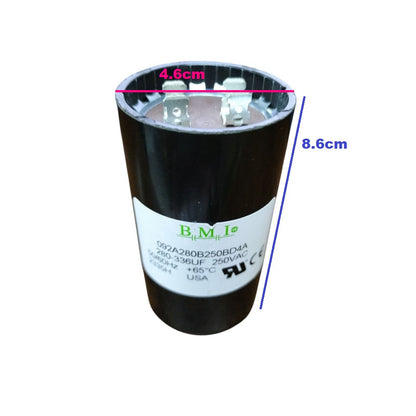 BMI 280-366UF 250V AC start capacitor designed for efficient electrical performance