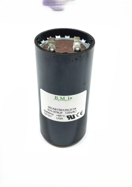 BMI 815-978UF Starting Capacitor 125V AC with durable design for electrical applications