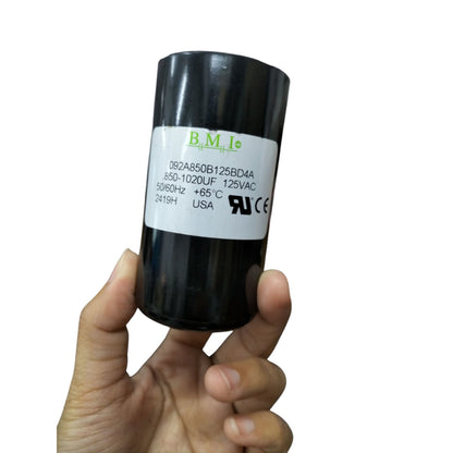 BMI 850-1020UF Starting Capacitor for electrical circuits, rated 125V AC, suitable for various applications