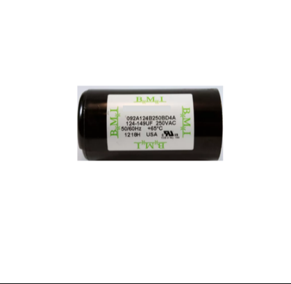 BMI motor capacitor 124-149MFD 250V AC for electrical circuits and parts with durable design