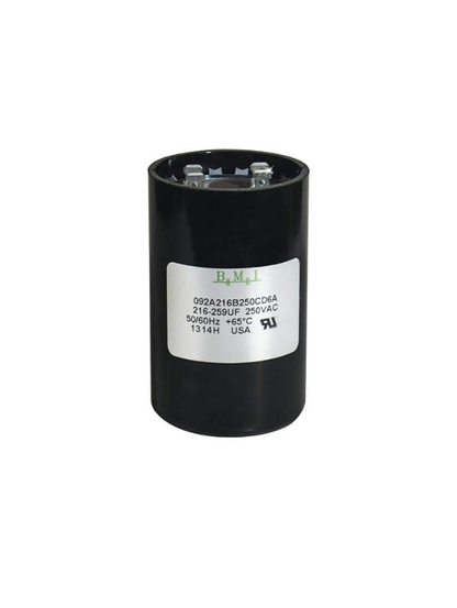 BMI Motor Capacitor 216-259uF for electrical systems rated 250VAC and 50/60Hz
