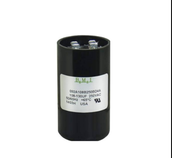 BMI motor starting capacitor 108-130UF for HVAC systems with 250VAC rating