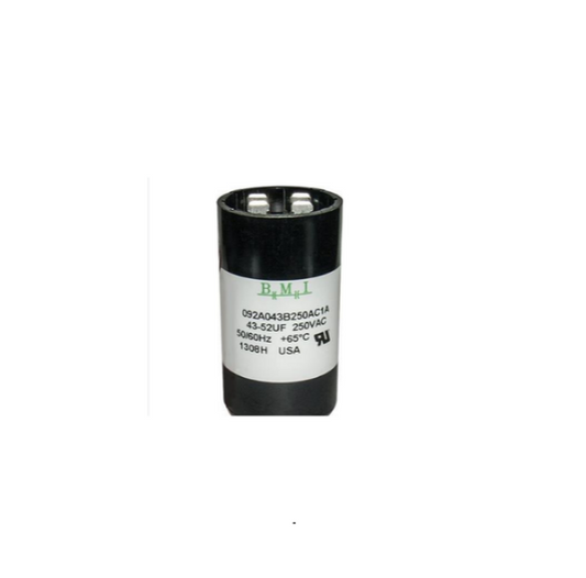 BMI motor starting capacitor 43-52UF rated for 250VAC suitable for electrical applications