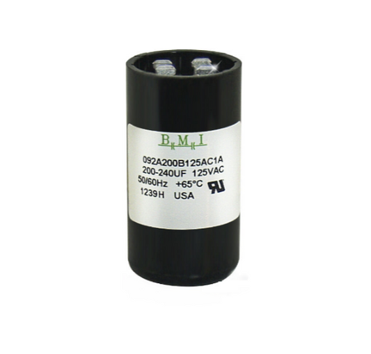BMI Starting capacitor 200-240UF 125V for electrical circuits with high performance and durability