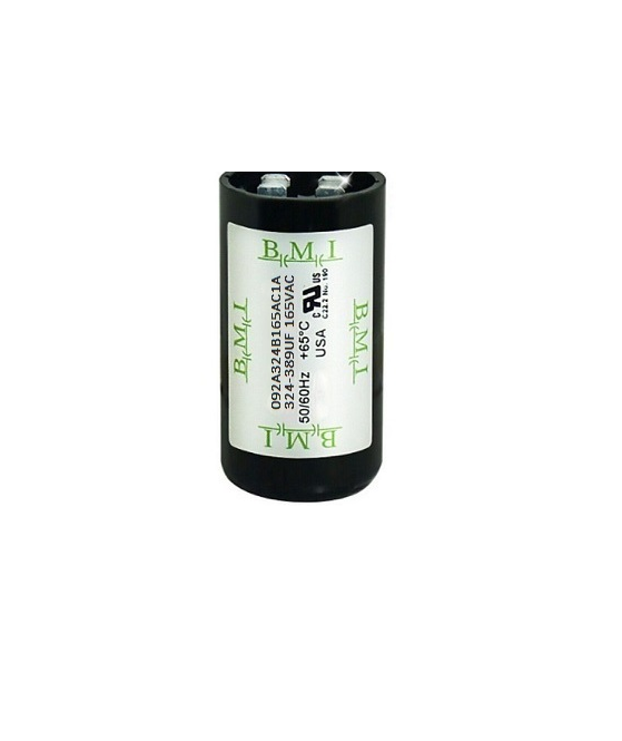 BMI Starting Capacitor 324-389UF for electrical applications with durable casing
