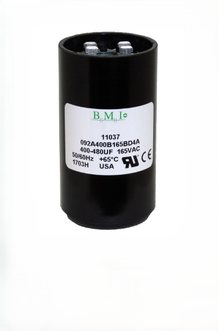BMI Starting Capacitor 400-480UF for electrical applications with 165VAC rating