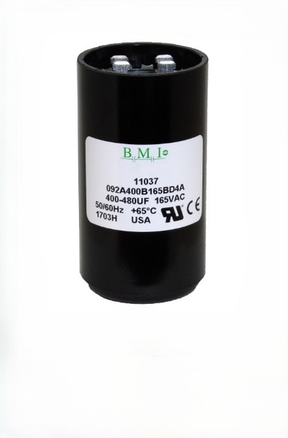 BMI Starting Capacitor 400-480UF for electrical applications with 165VAC rating