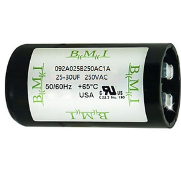 BMI 25-30uF Starting Capacitor for Motor with 250VAC rating and durable construction