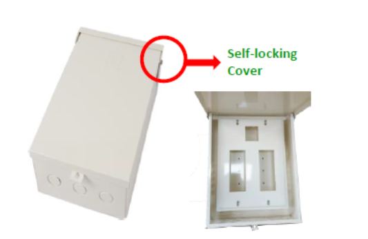 Koten Panel Board featuring Bolt on Nema 3R 2 Pole 8 Branches and a self-locking cover