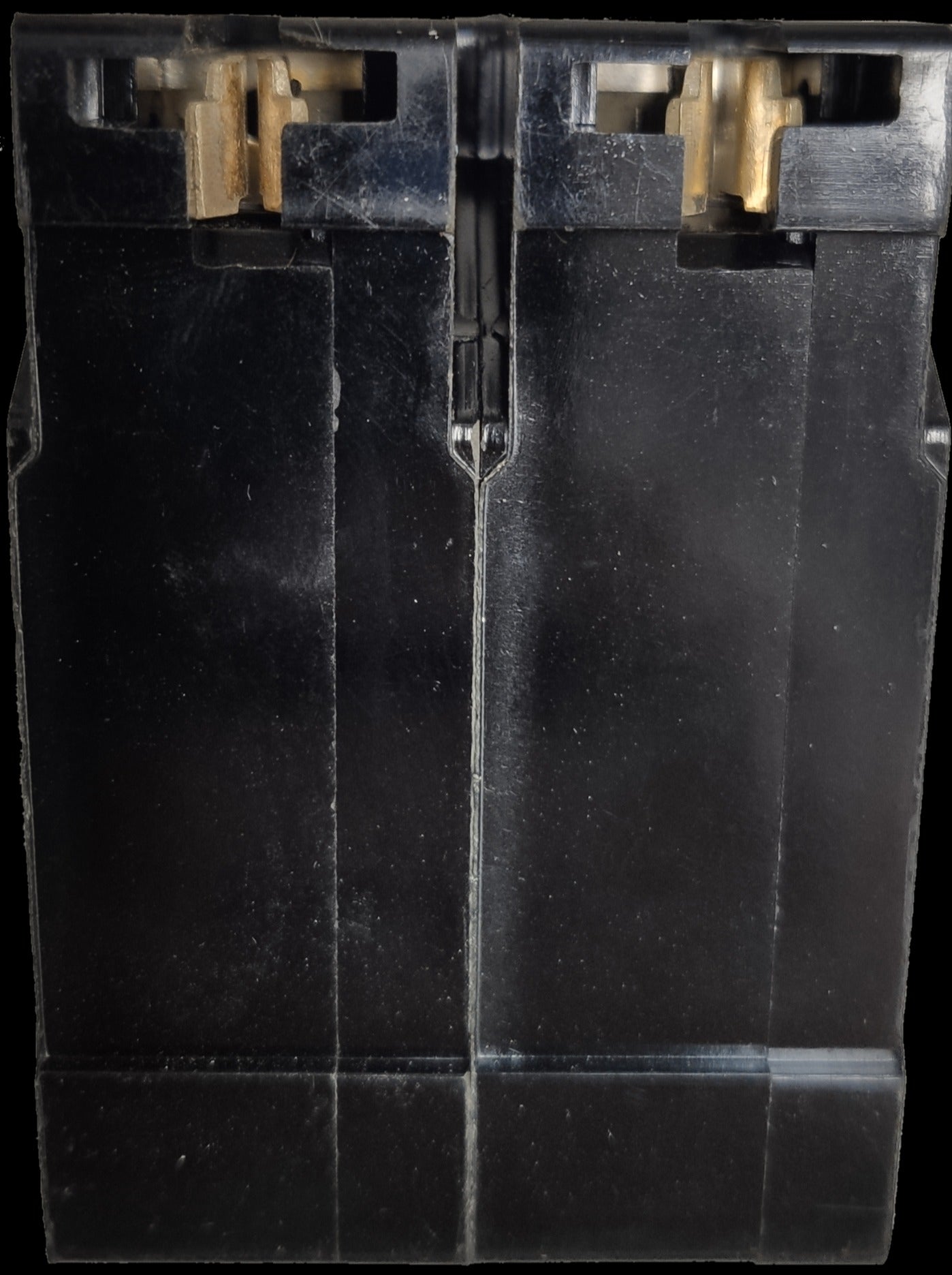 Taiyou 100A 2 Pole 220V Circuit Breaker Plug-in with black plastic housing and metal contacts