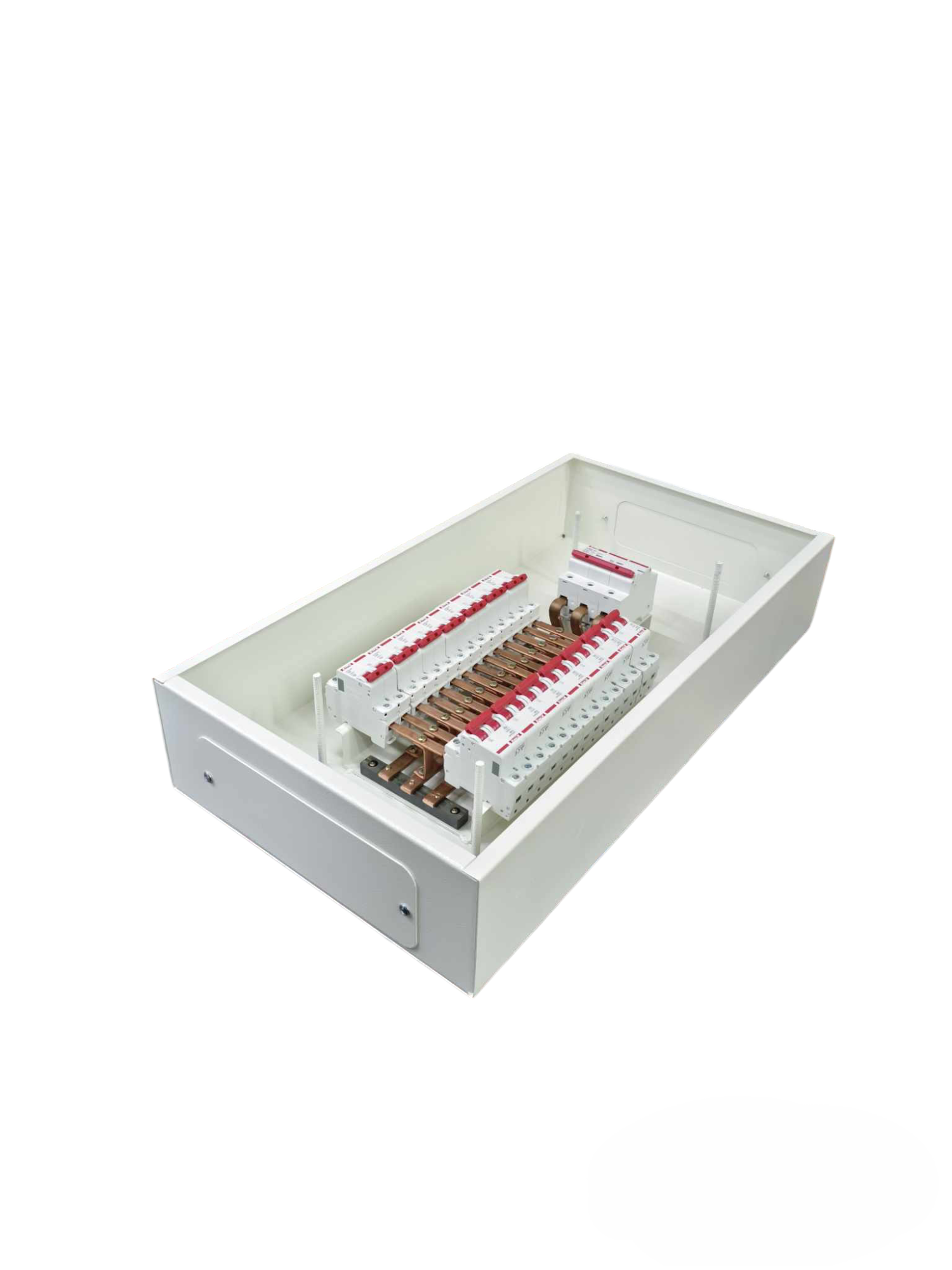 Himel and Koten Miniature Circuit Breaker Main 3 Pole electrical panel with multiple breakers