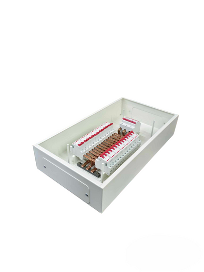 Himel and Koten Miniature Circuit Breaker Main 3 Pole electrical panel with multiple breakers