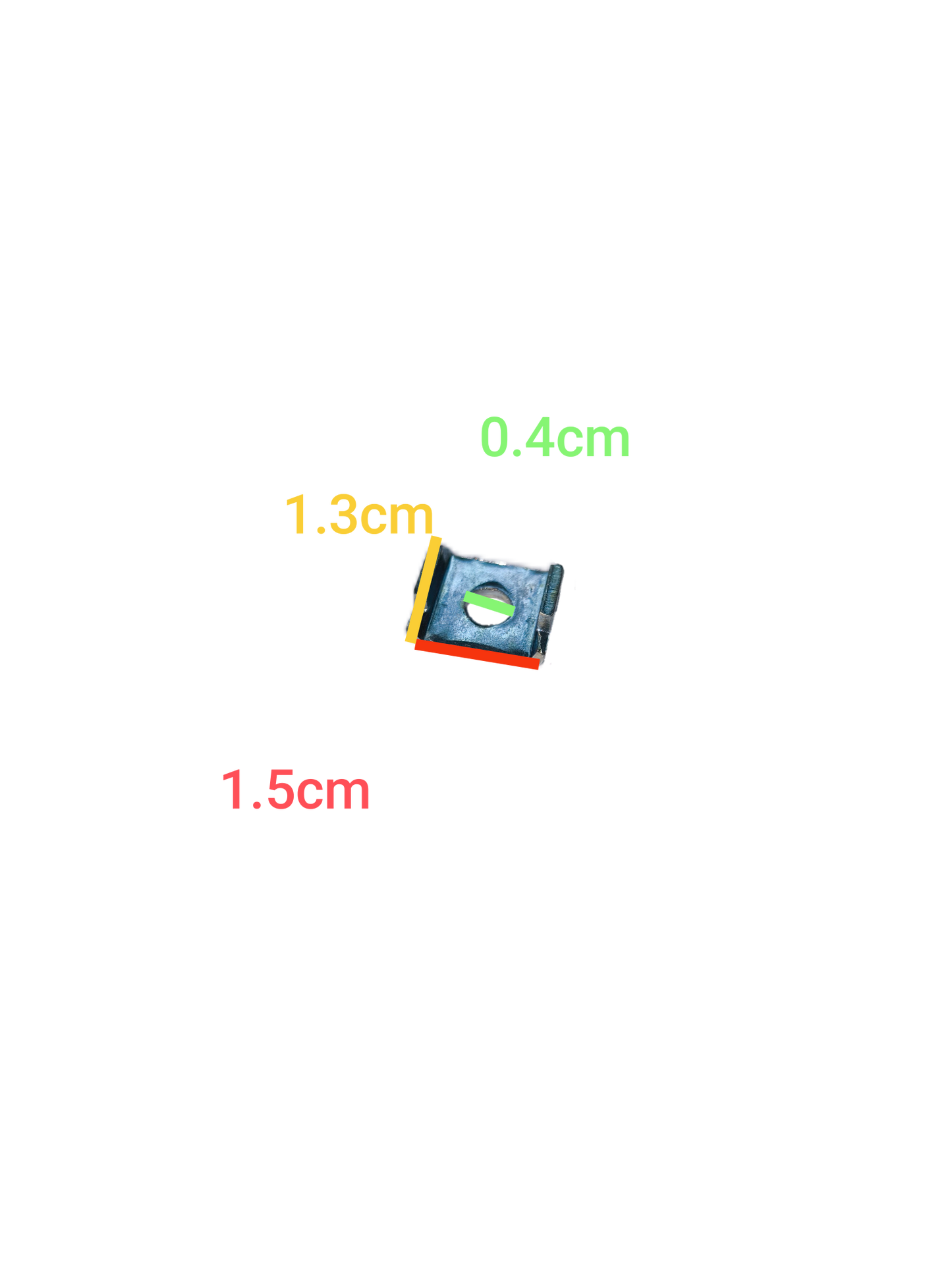 Local breaker washer terminal set small metal electrical part with measurements