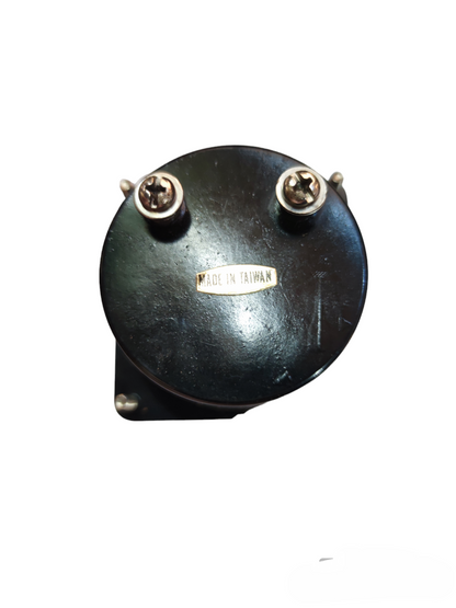 Back view of Eagle Brother 20A DC panel meter 60mm showing terminal screws and Made in Taiwan label