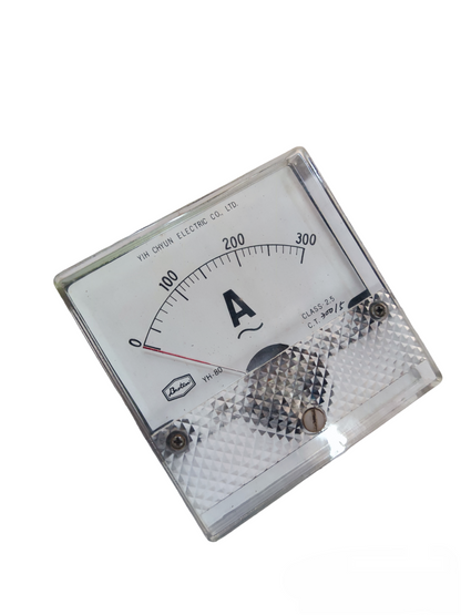 Brother 300A AC panel meter with clear display and ammeter scale for electrical current measurement