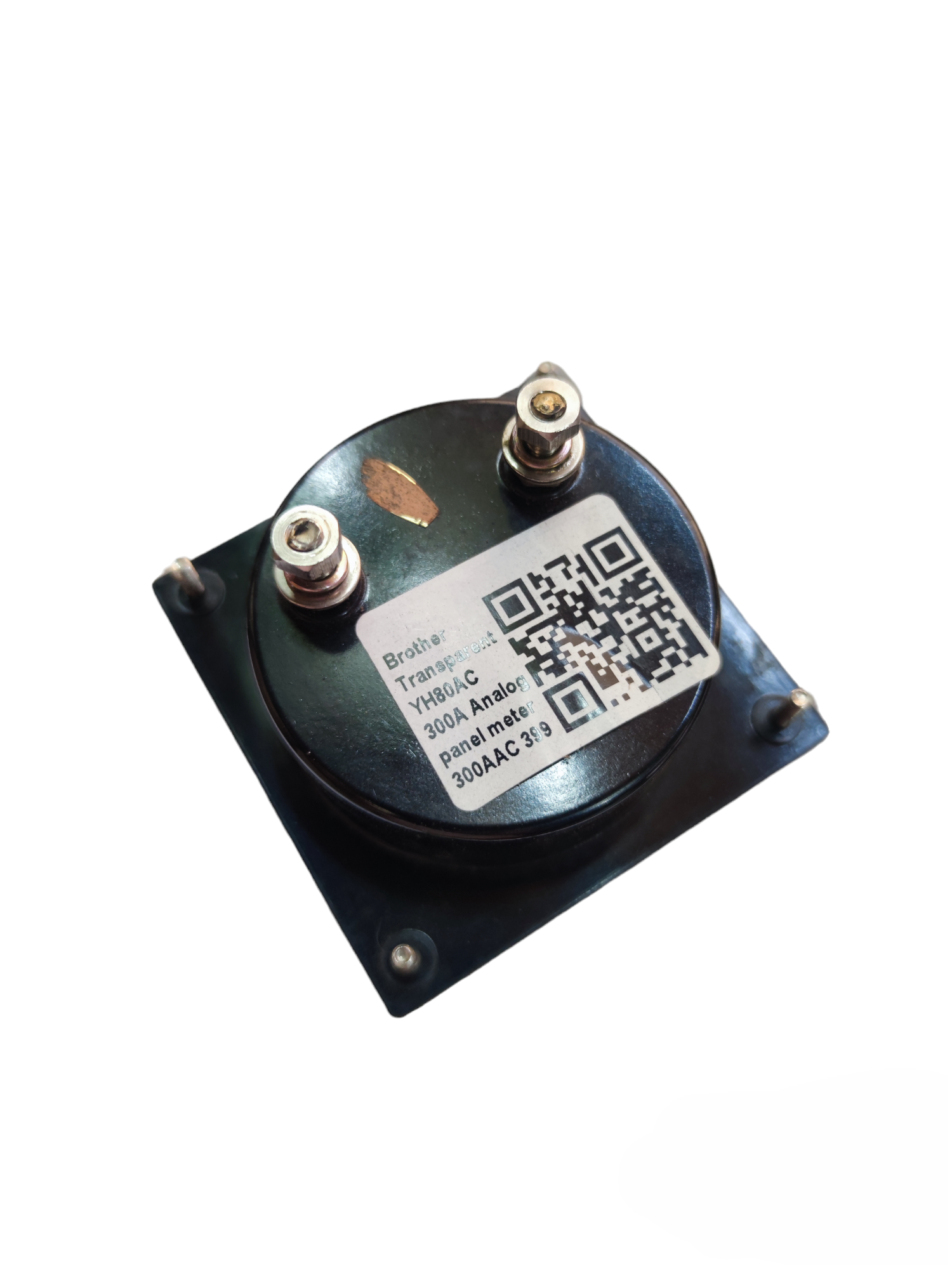 Brother 300A AC panel meter round analog power meter with terminal screws on black base