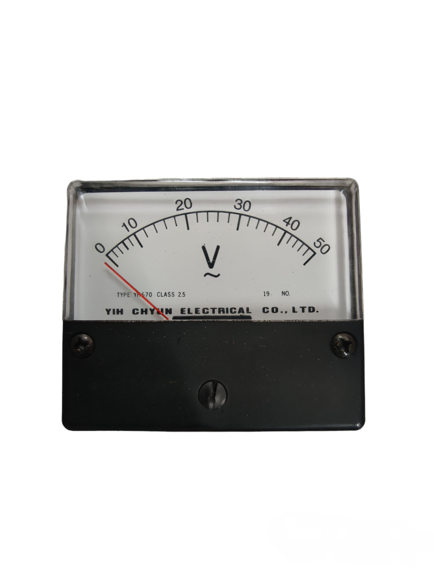 Brother Panel Meter 15V AC analog voltmeter with clear scale and black casing for electrical testing