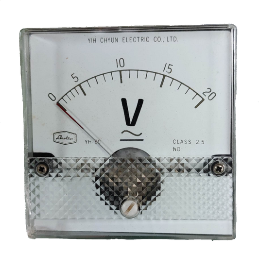 Brother Panel Meter 20V for AC and DC with analog display and clear measurement scale
