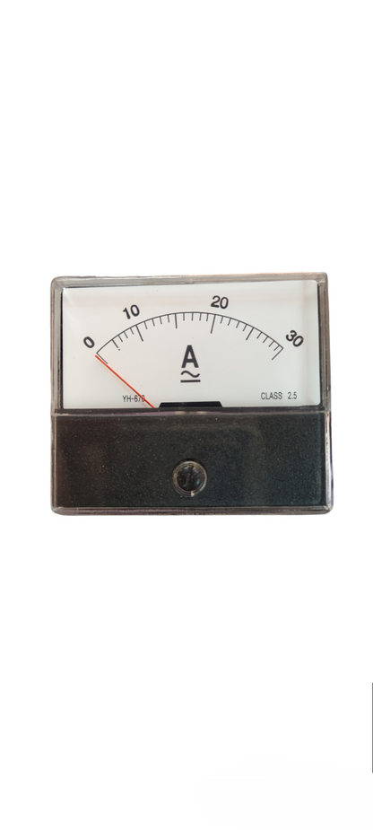 Brother Panel Meter 60mm x 70mm analog current meter with clear scale and needle indicator