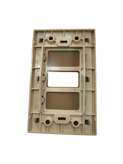 Bticino switch plate cover beige plastic frame for power points and switches