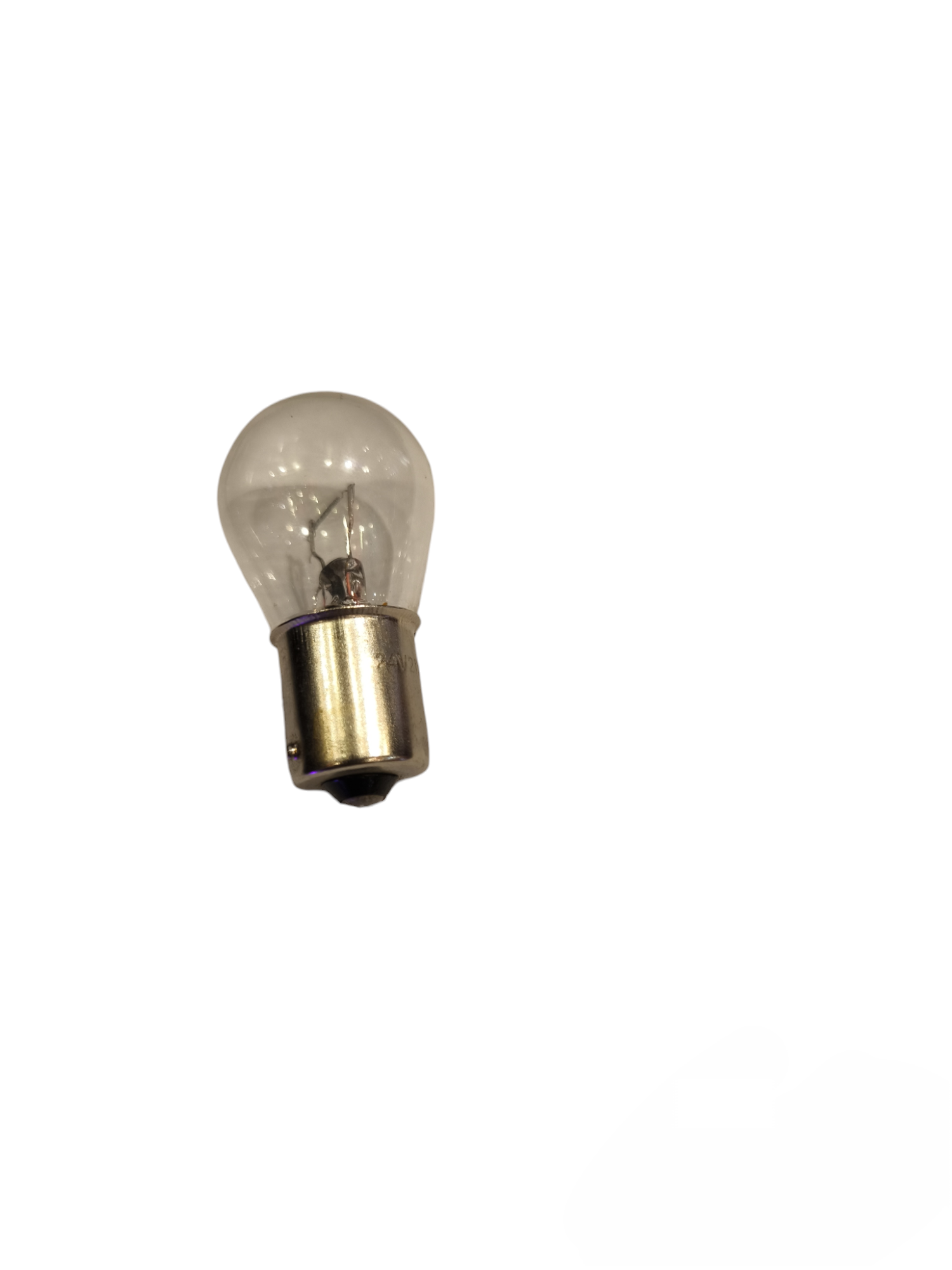Bulb B15 Double Contact 12V 5W incandescent bulb with clear glass and metal base from China