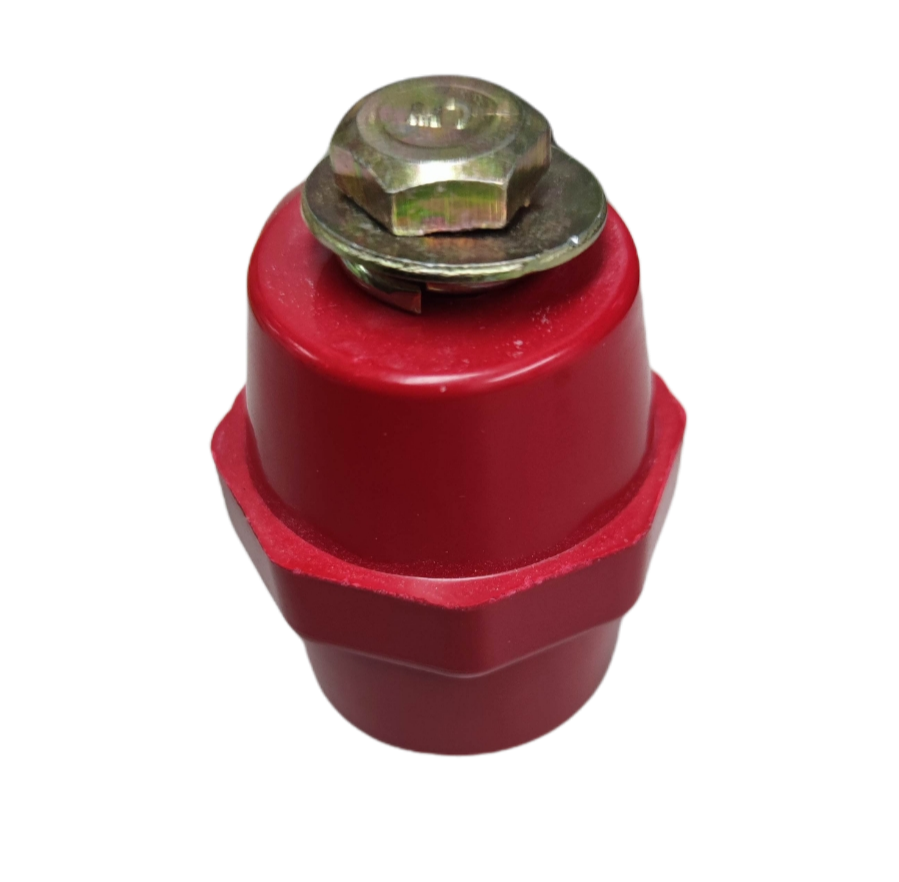 Grippes Bus Bar Insulator 12Kv SM-7105 red electrical insulation part with metal fastening bolt