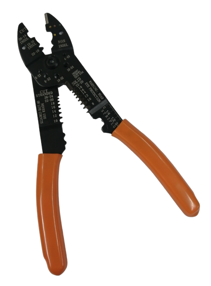 Butterfly 9 Inch Wire Stripper 225mm 2209 with orange handles for cutting and stripping wires