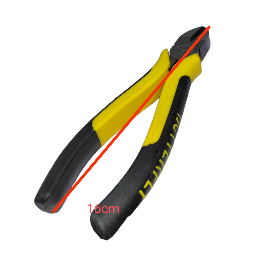 Butterfly Insulated Diagonal Cutting Pliers 152mm with yellow and black handles