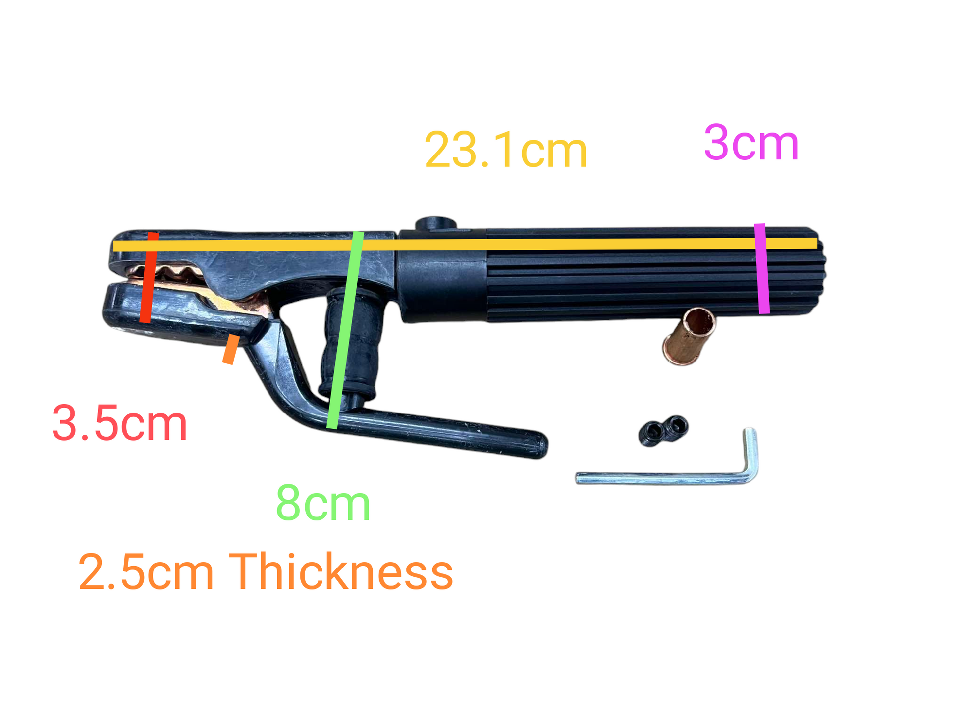 Butterfly Welding Rod Holder 300 Amperre with ergonomic grip and metal clamp for secure welding