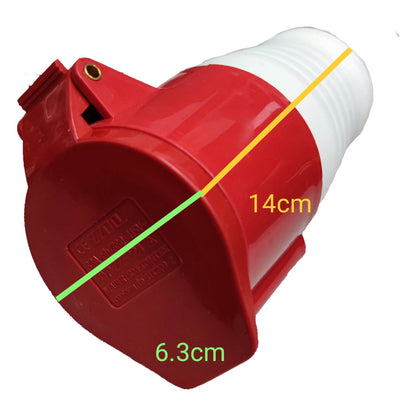 Grippes 32A 3P+E Industrial Outlet (4 Pins) 380V-415VAC Connector Type Outlet Multi Purpose Power Connector IEC309-2 #224