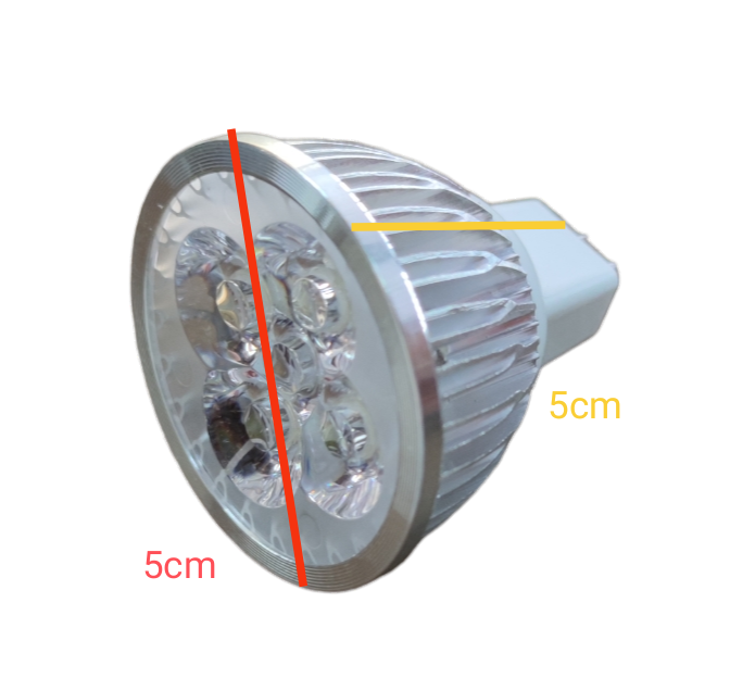 Denko 4W LED MR16 Gu5.3 12V DC 6500K Heat Sink 4W 12V MR-16 Dichroic LED Lamp Gu5.3