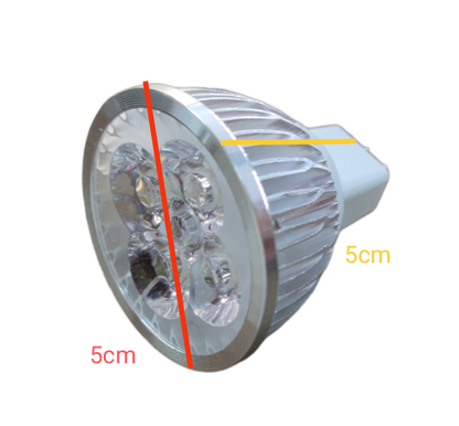 Denko 4W LED MR16 Gu5.3 12V DC 6500K Heat Sink 4W 12V MR-16 Dichroic LED Lamp Gu5.3