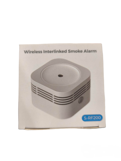 Aegislink Wireless Interlinked Smoke Alarm Square Design with Battery CR123A Compatible with TuyaSmart App