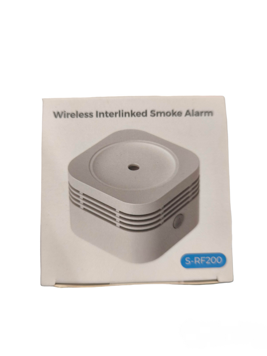 Aegislink Wireless Interlinked Smoke Alarm Square Design with Battery CR123A Compatible with TuyaSmart App