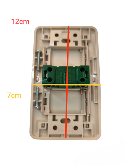 Omni 1 Gang 1 Way Illuminated Switch 16A 250V with Plate Cover WEP-101+WES-214