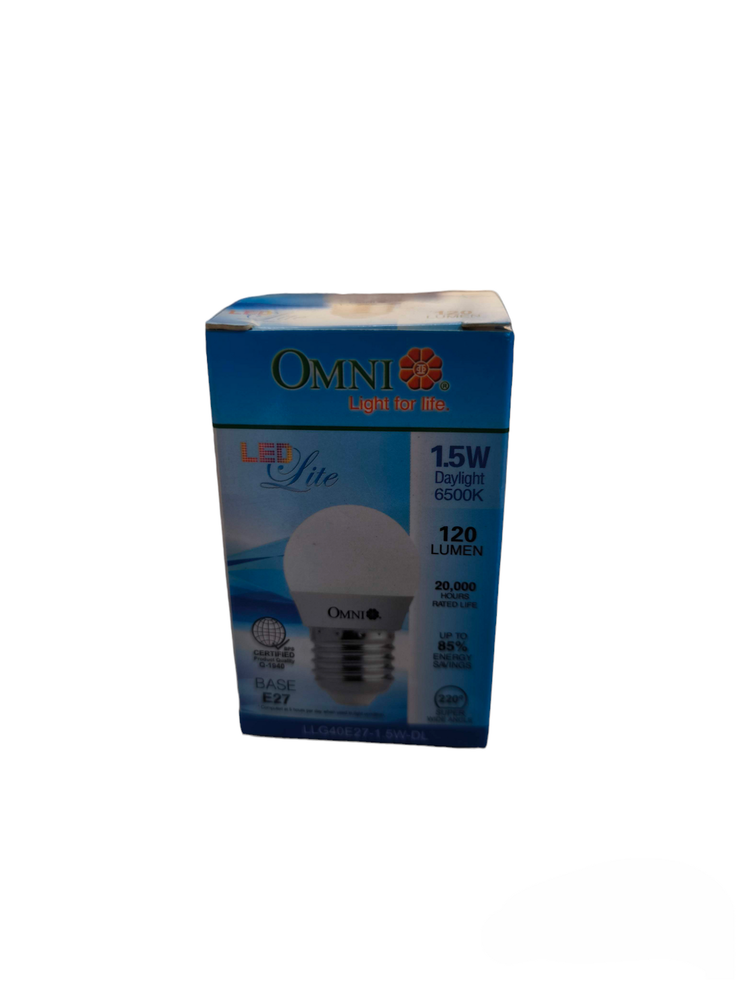 Omni 1.5W LED Bulb 220V Available in Warm White or Daylight E27