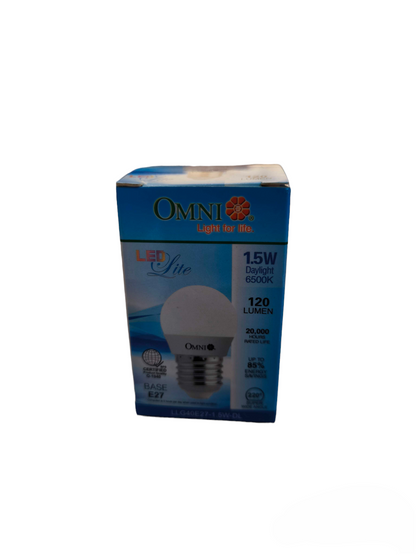 Omni 1.5W LED Bulb 220V Available in Warm White or Daylight E27