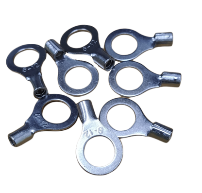 Local Terminal Lugs Ring Type Without Insulation 8mm (4Pcs + 4Pcs Free) , Ring Terminal Lugs,  Round Terminal Lugs