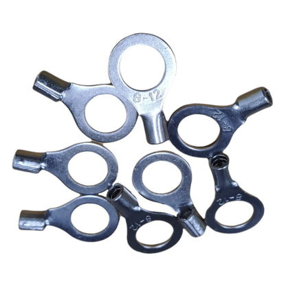 Local Terminal Lugs Ring Type Without Insulation 8mm (4Pcs + 4Pcs Free) , Ring Terminal Lugs,  Round Terminal Lugs