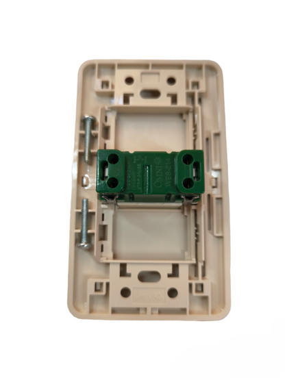 Omni 1 Gang 1 Way Illuminated Switch 16A 250V with Plate Cover WEP-101+WES-214