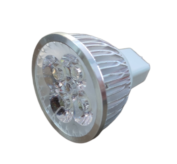 Denko 4W LED MR16 Gu5.3 12V DC 6500K Heat Sink 4W 12V MR-16 Dichroic LED Lamp Gu5.3