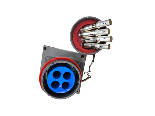 Grippes 200A 3P+E Industrial Outlet Chassis Metal Casing Explosion Proof 500V AC IEC