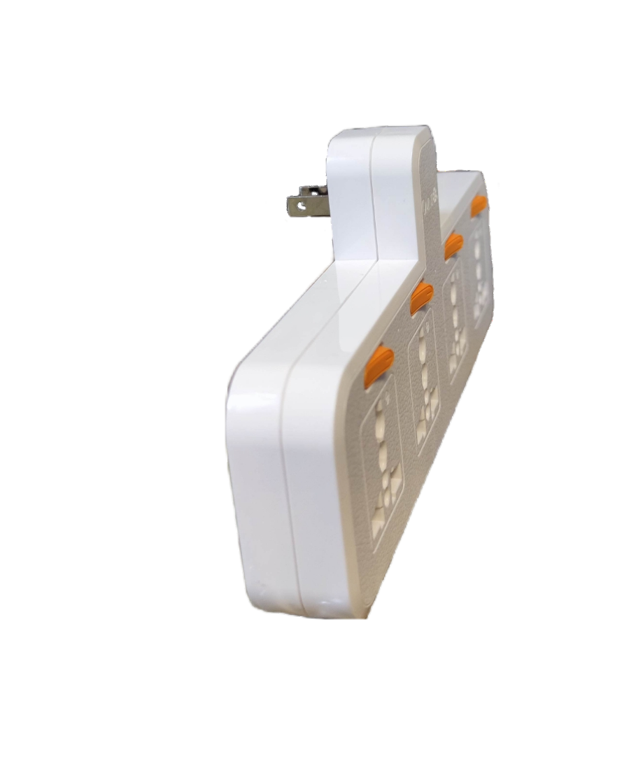 Omni Universal Adapter with Switch WUA-042 Omni 10A 250V 4 Gang Universal Outlet