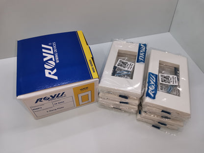 Royu 3 Gang Plate Wide Series 10PCS